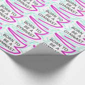 Papier Cadeau Né pour être un Gymnaste (Coin)