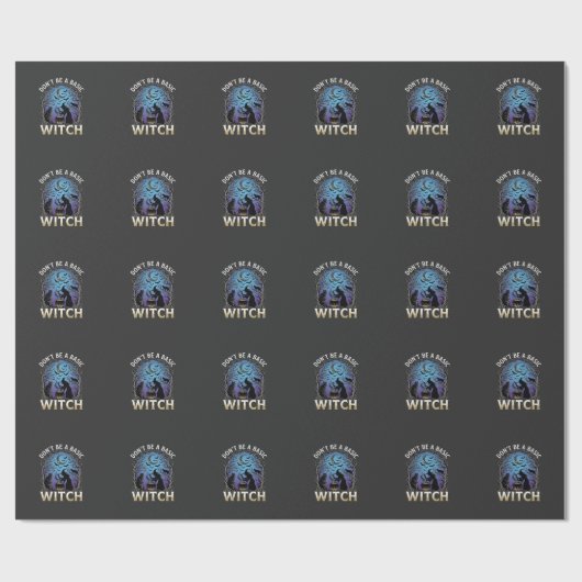 Papier Cadeau Ne Soyez Sorcière De Base Pot De Halloween Chats N (Plat)