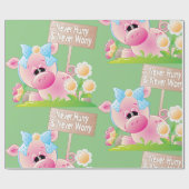 Papier Cadeau Ne Vous Dépêchez Jamais Et Ne Vous Inquiétez Jamai (Plat)