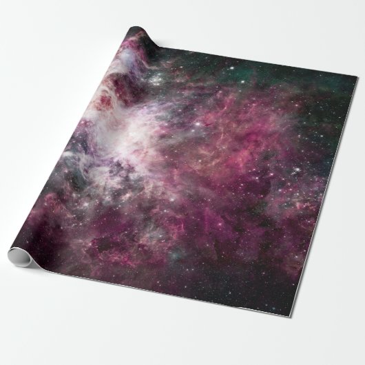 Papier Cadeau Nébuleuse colorée magnifique (Déroulé)