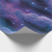 Papier Cadeau Nébuleuse cosmique colorée (Coin)