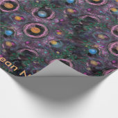 Papier Cadeau Nébuleuse de bonbon mou, où des bonbons mous sont (Coin)