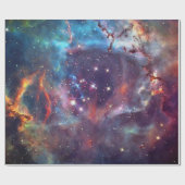 Papier Cadeau Nébuleuse de galaxie image spatiale. (Plat)