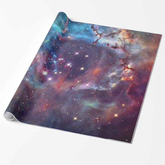 Papier Cadeau Nébuleuse de galaxie image spatiale. (Déroulé)