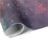 Papier Cadeau Nébuleuse de galaxie image spatiale. (Coin rond)