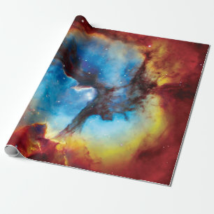 Papier Cadeau Nébuleuse trifide photo colorée Hubble espace extr