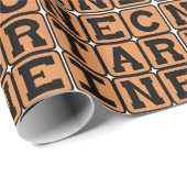 Papier Cadeau Nectarine, agrumes (Coin rond)