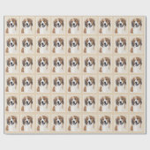 Papier Cadeau Nederlandse Kooikerhondje Peinture - Chien Art (Plat)