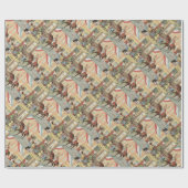 Papier Cadeau Néerlandais Sinterklaas de jour de St Nick sur le (Plat)