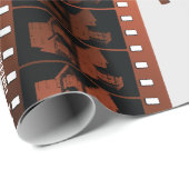 Papier Cadeau Negative Film Strip (Coin rond)