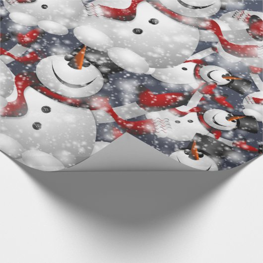 Papier Cadeau Neige avec neige (Coin)