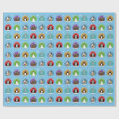 Papier Cadeau Neiges de vacances (Plat)