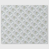 Papier Cadeau Neiges et oiseaux (Plat)