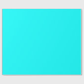 Papier Cadeau Neon Aqua Blue (Plat)