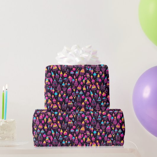 Papier Cadeau Neon Birthday Sweets (Cadeaux de fête)