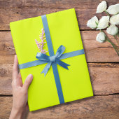 Papier Cadeau Neon Chartreuse couleur solide | Classique | Éléga