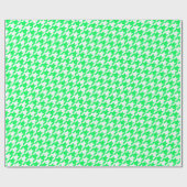 Papier Cadeau Neon Green Houndstooth (Plat)
