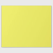 Papier Cadeau néon jaune fluorescent citron brillant (Plat)