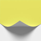 Papier Cadeau néon jaune fluorescent citron brillant (Coin)