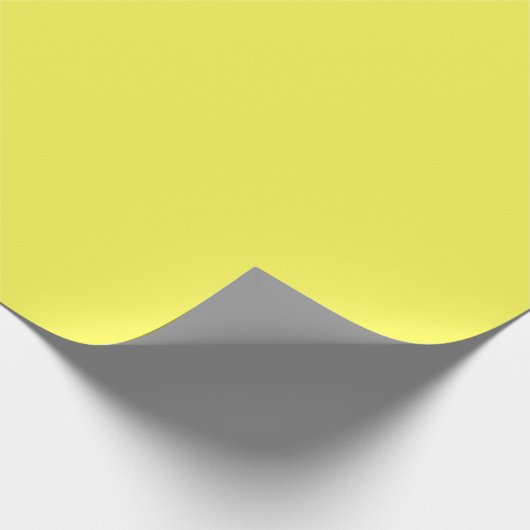 Papier Cadeau néon jaune fluorescent citron brillant (Coin)