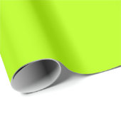 Papier Cadeau Neon Lime couleur solide | Classique | Élégant (Coin rond)