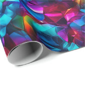 Papier Cadeau Neon Mirage (Coin rond)