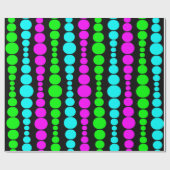 Papier Cadeau Neon Modern Rectangles  (Plat)