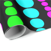 Papier Cadeau Neon Modern Rectangles  (Coin rond)