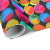 Papier Cadeau Neon Pop (Coin rond)