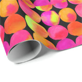 Papier Cadeau Neon Pop (Coin rond)