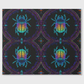 Papier Cadeau Neon Scarab (Plat)
