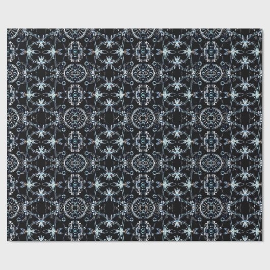 Papier Cadeau Neon Starburst Kaleidoscope (Plat)