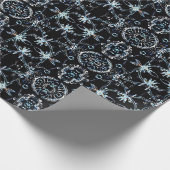 Papier Cadeau Neon Starburst Kaleidoscope (Coin)