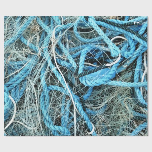 PAPIER CADEAU NET DE PÊCHE (Plat)