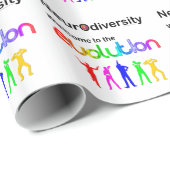 Papier Cadeau Neurodiversité Bienvenue dans l'Évolution (Coin rond)