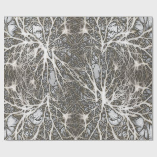 Papier Cadeau Neurones de système sains (Plat)