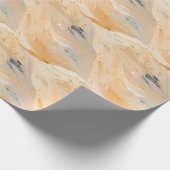 Papier Cadeau Neutral Abstract Paint (Coin)