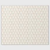 Papier Cadeau Neutral Easter Pattern Carrot Spring Garden Beige (Plat)