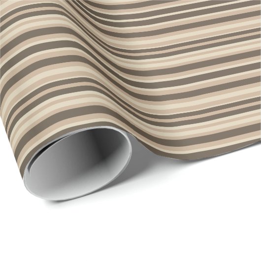 Papier Cadeau Neutral striped (Coin rond)