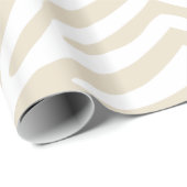 Papier Cadeau Neutral Zebra (Coin rond)