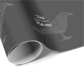 Papier Cadeau NEVERMORE le poème Le Corbeau (Coin rond)