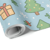 Papier Cadeau New Year's Eve in the forest (Coin rond)