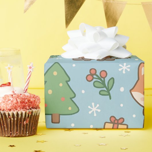 Papier Cadeau New Year's Eve in the forest (Fête d'anniversaire)