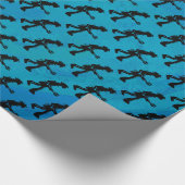 Papier Cadeau New York Boogie Nights Guitare Bleu (Coin)