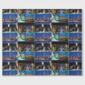 Papier Cadeau New York City New YC collage photo ville (Plat)