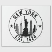 Papier Cadeau New York Est. 1624 New York City Lover Nyc (Plat)