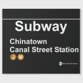 Papier Cadeau New York Subway Station (Plat)