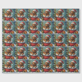 Papier Cadeau Newfoundland Christmas Santa Bag Adventure (Plat)