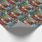 Papier Cadeau Newfoundland Christmas Santa Bag Adventure (Coin)