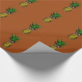 Papier Cadeau Newsprint ananas (Coin)